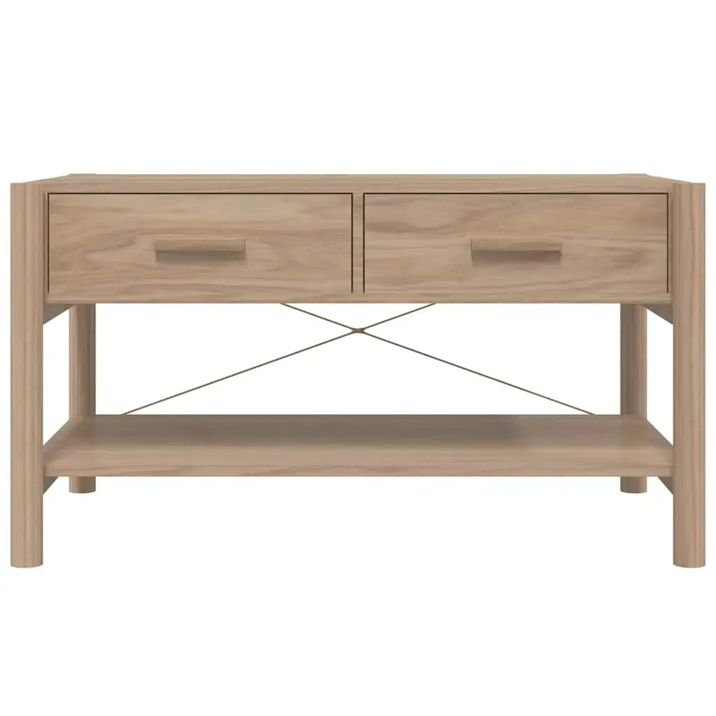 Coffee Table for Living Room Brown 82L x 48W x 45H cm Engineered Wood with Storage