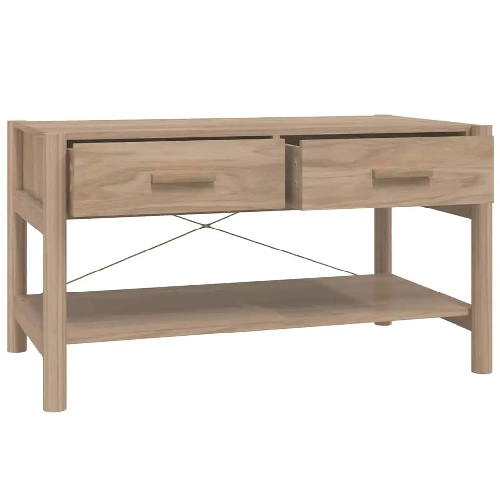 Coffee Table for Living Room Brown 82L x 48W x 45H cm Engineered Wood with Storage