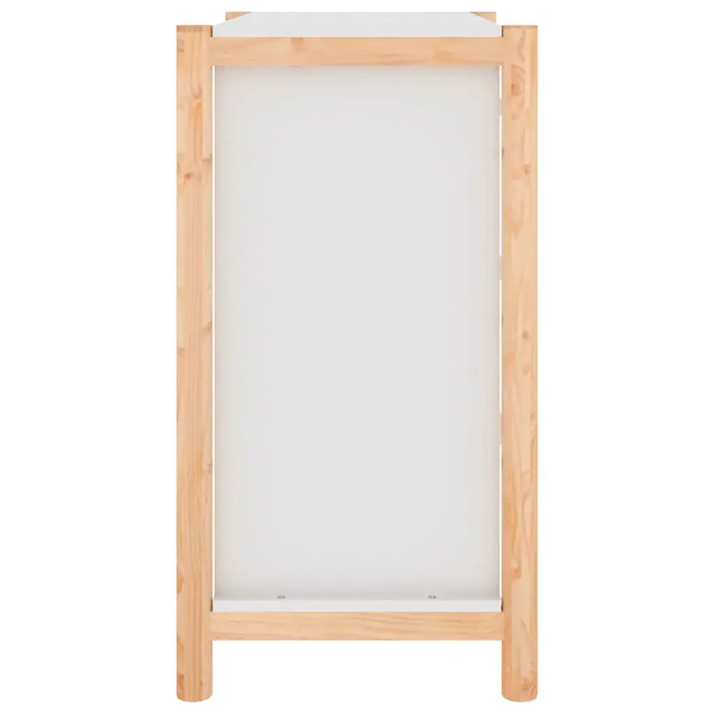 Sideboard White Storage Cabinet 62x38x70cm Engineered Wood