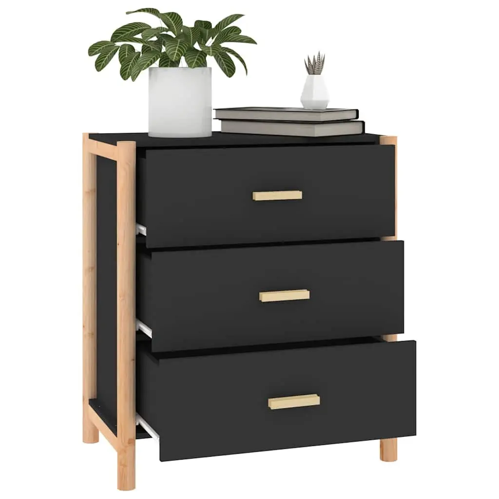 Black Sideboard 62x38x70 cm