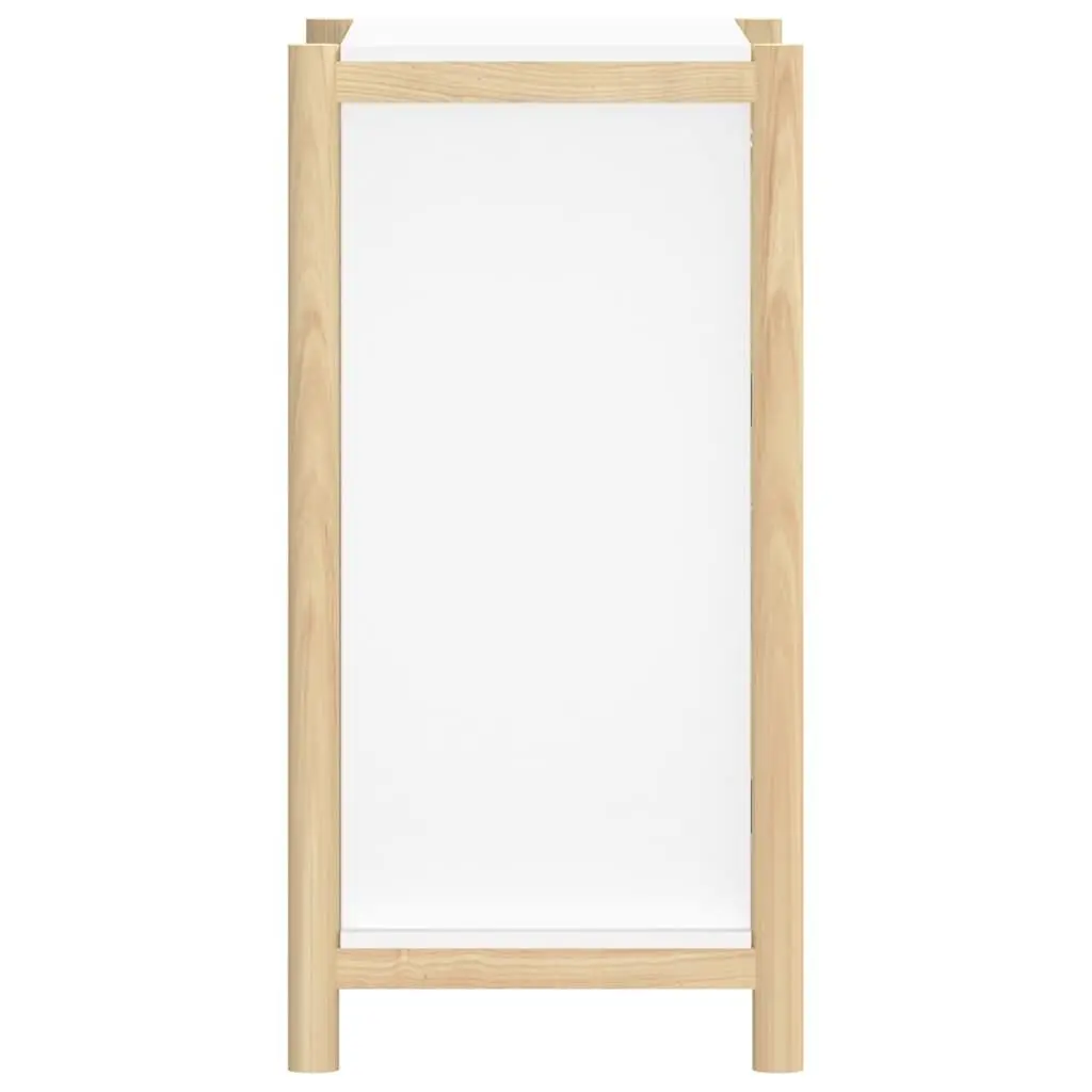 White Storage Cabinet 62x38x75cm Engineered Wood