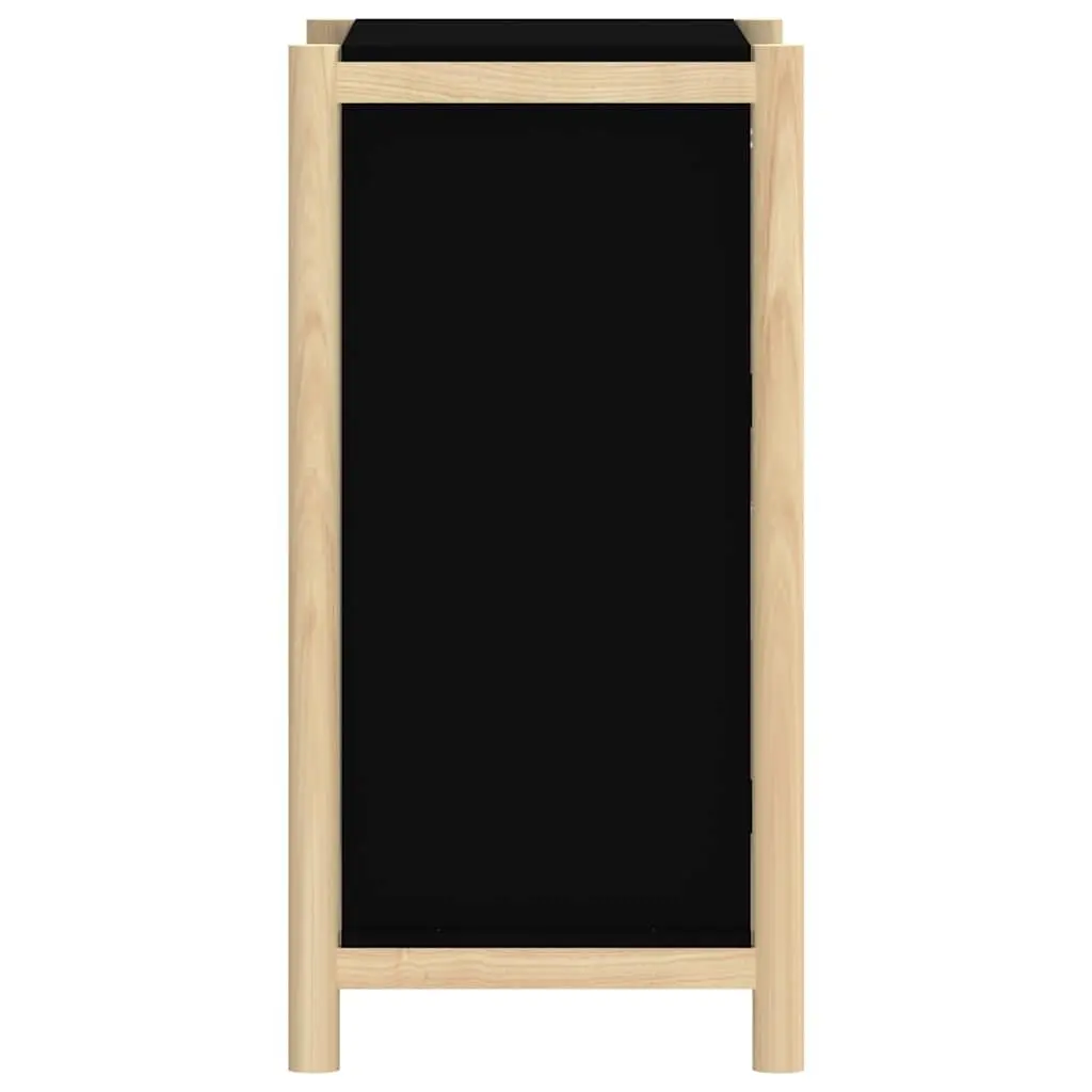 Sideboard Cabinet for Home 62x38x75cm Black Engineered Wood Storage Buffet