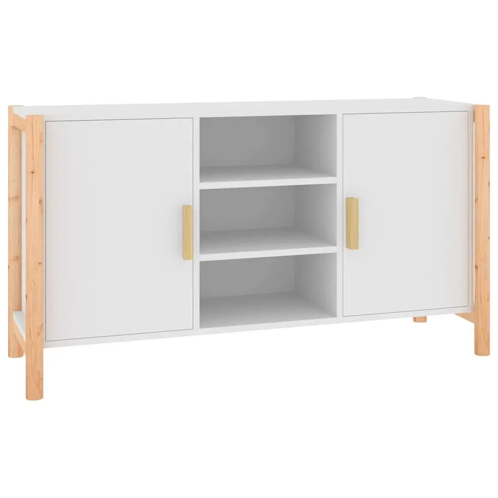 Sideboard Storage Cabinet for Living Room 107x38x60cm Engineered Wood White