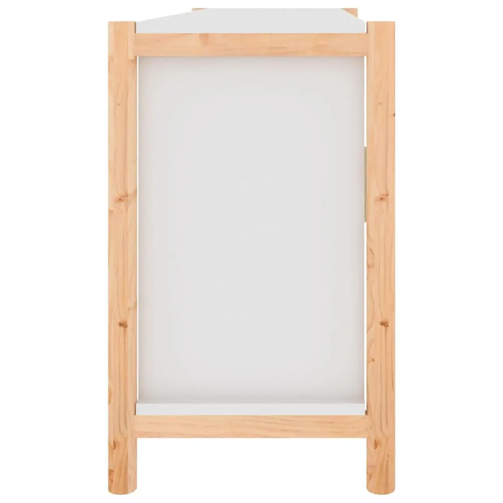 Sideboard Storage Cabinet for Living Room 107x38x60cm Engineered Wood White
