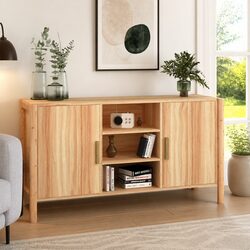 Brown Storage Buffet Cabinet 107x38x60 cm Dimensions