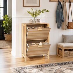Shoe Storage Cabinet 57.5 cm Wide in Engineered Wood