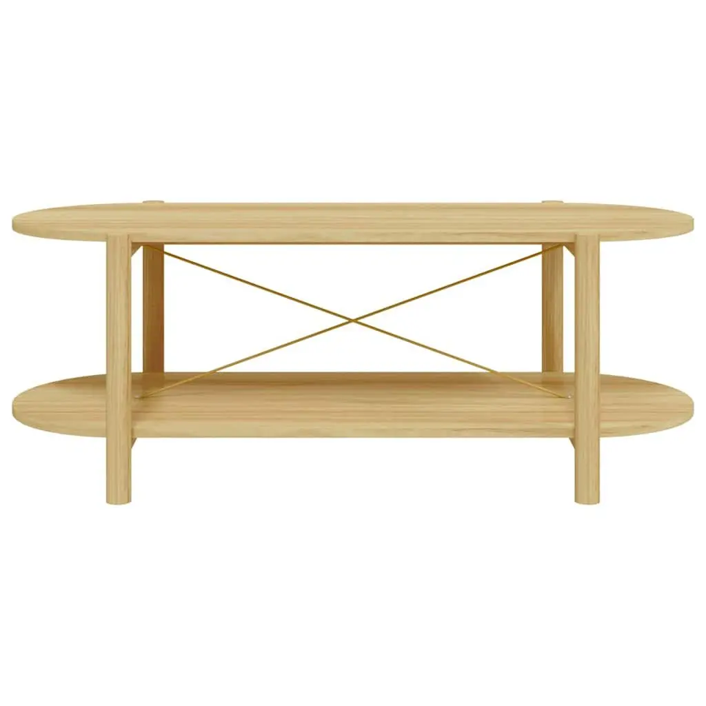 Brown Engineered Wood Coffee Table 110x48x40 cm with Storage