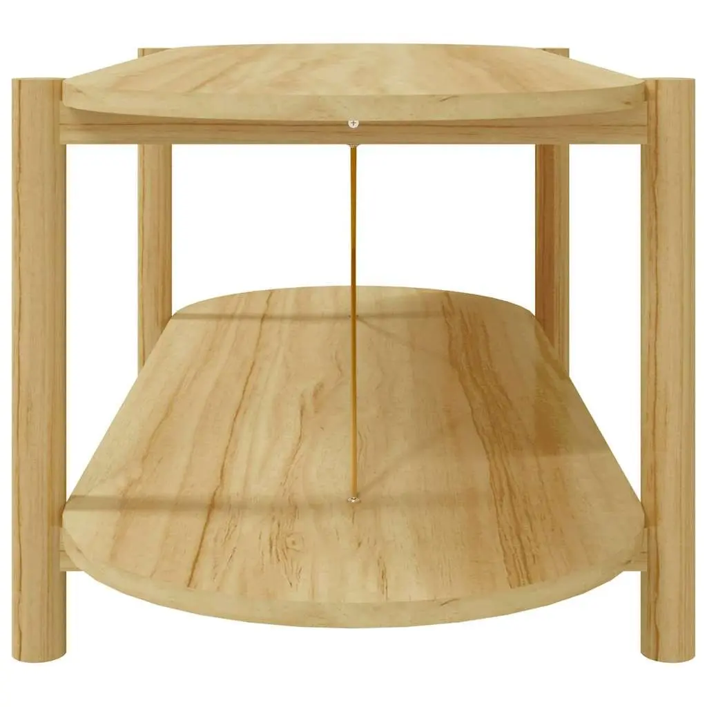 Brown Engineered Wood Coffee Table 110x48x40 cm with Storage