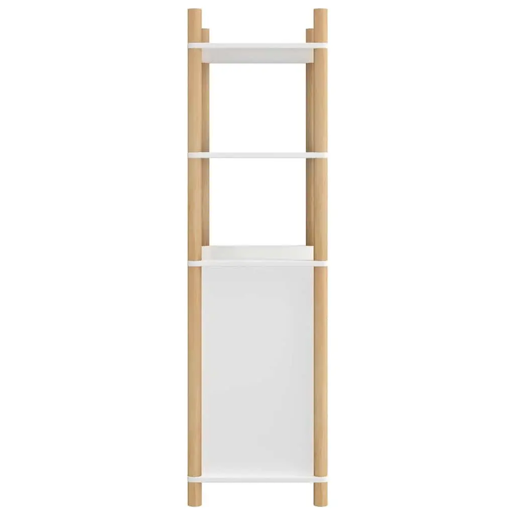 Highboard White Storage Cabinet 60x40x141 cm Engineered Wood Sideboard Buffet