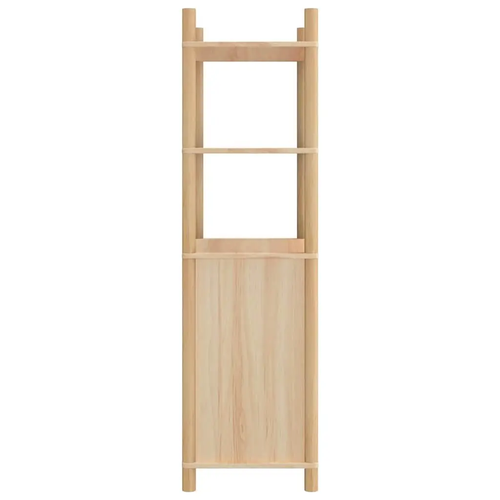Highboard Storage Cabinet 60x40x141cm Brown Engineered Wood Sideboard Buffet