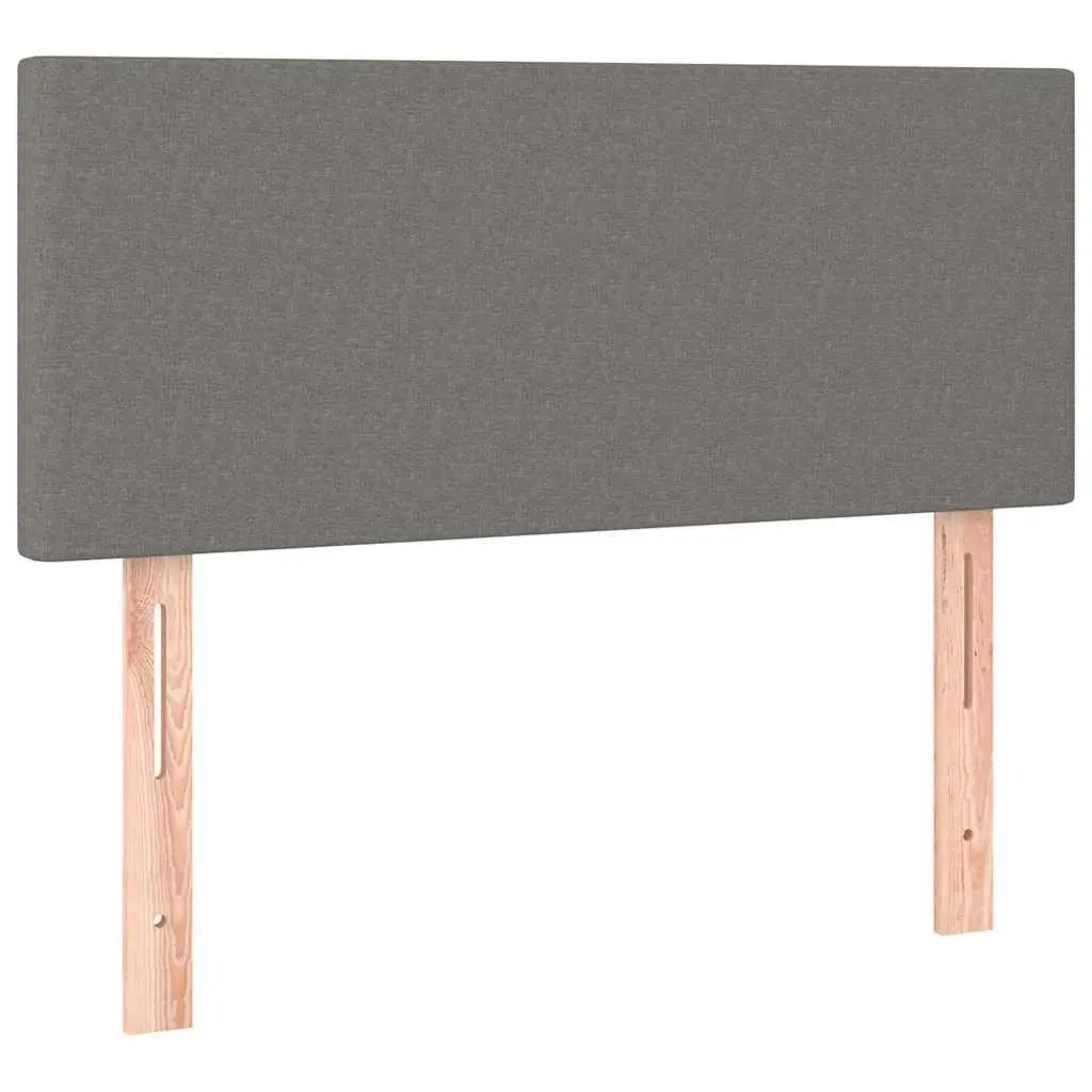 Headboard Bedroom Dark Grey 100cm Fabric Adjustable Height