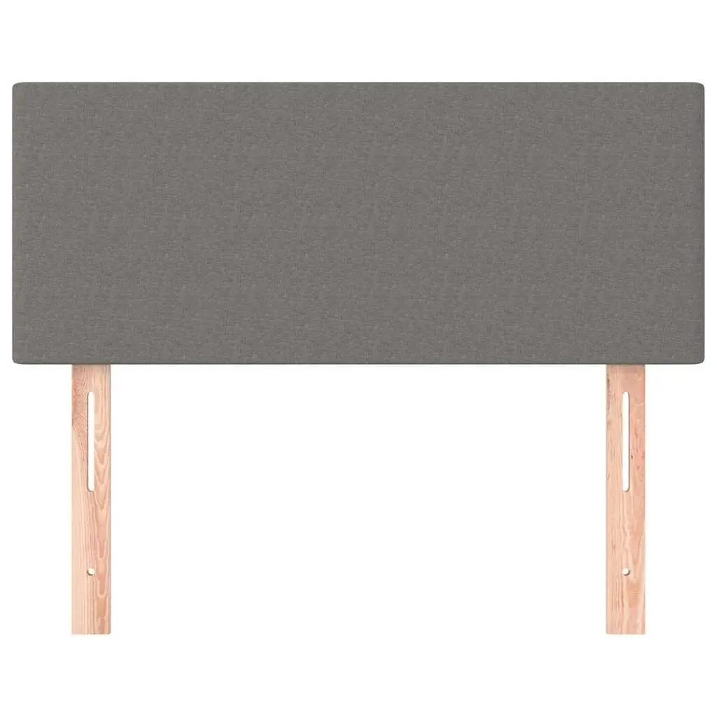 Headboard Bedroom Dark Grey 100cm Fabric Adjustable Height