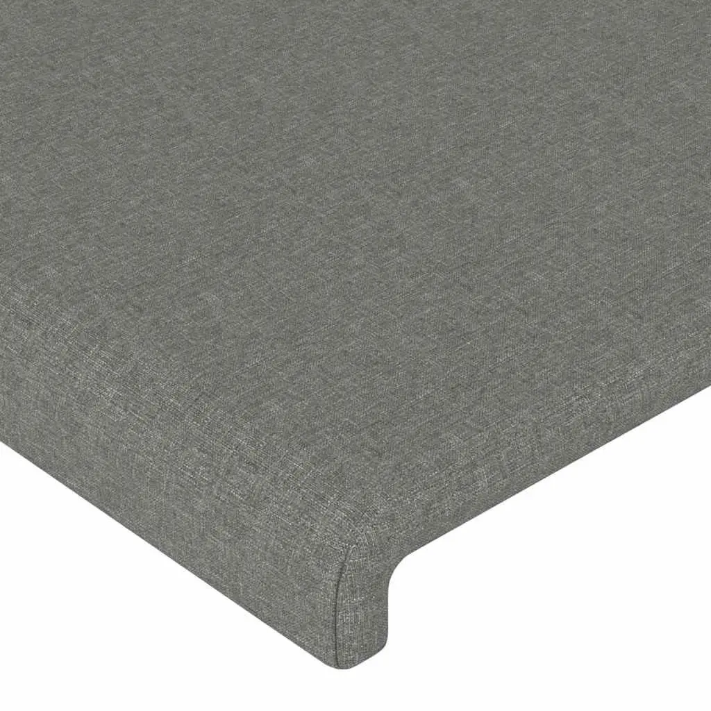 Headboard Bedroom Dark Grey 100cm Fabric Adjustable Height