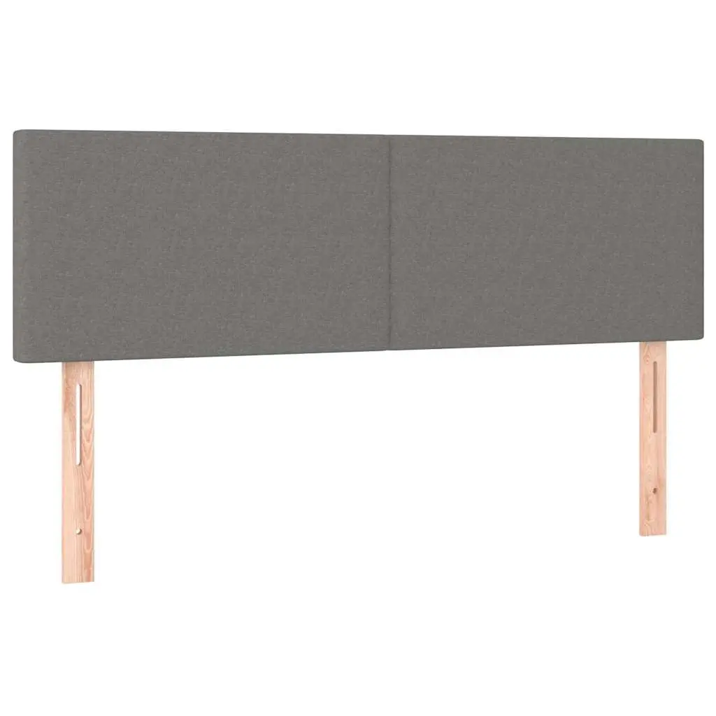 Headboards 2 pcs Dark Grey 72 cm Fabric Construction