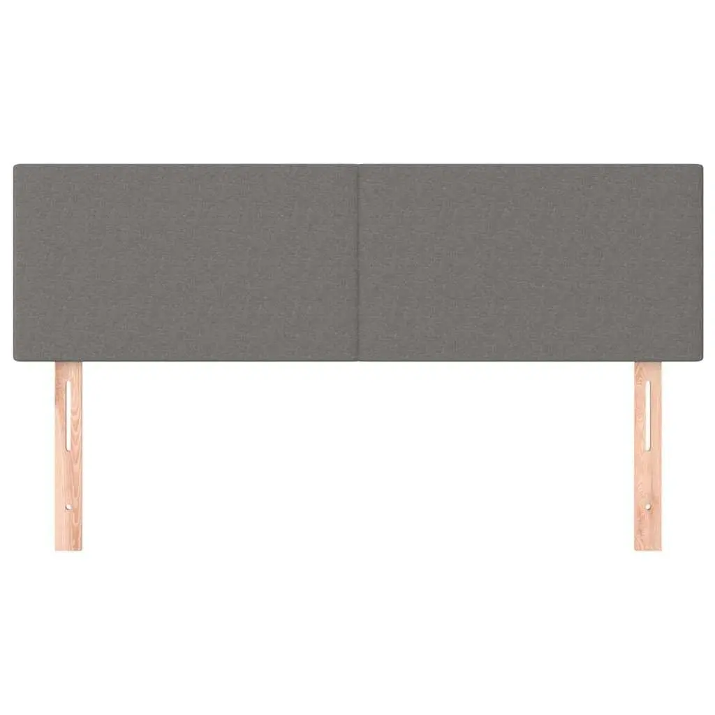 Headboards 2 pcs Dark Grey 72 cm Fabric Construction