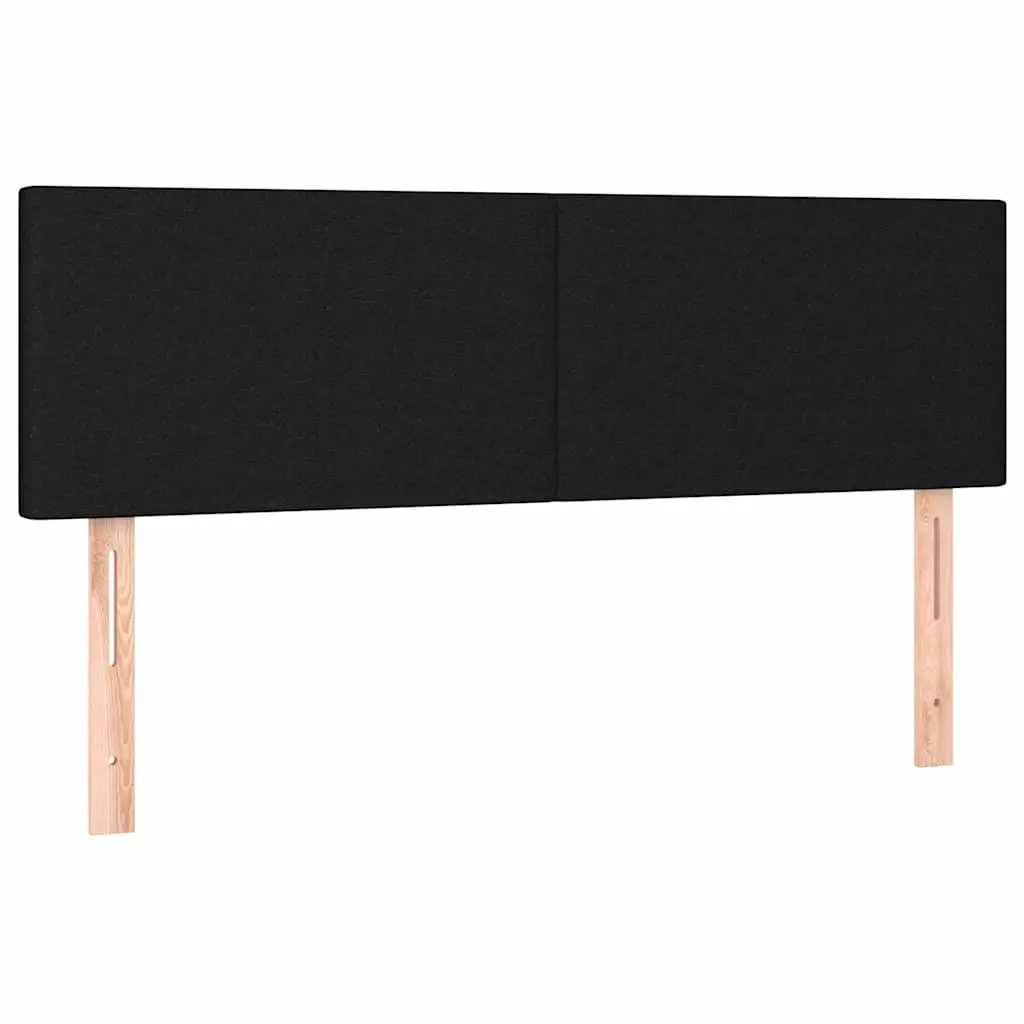 Fabric Headboard Bedroom 144cm Adjustable Height Black