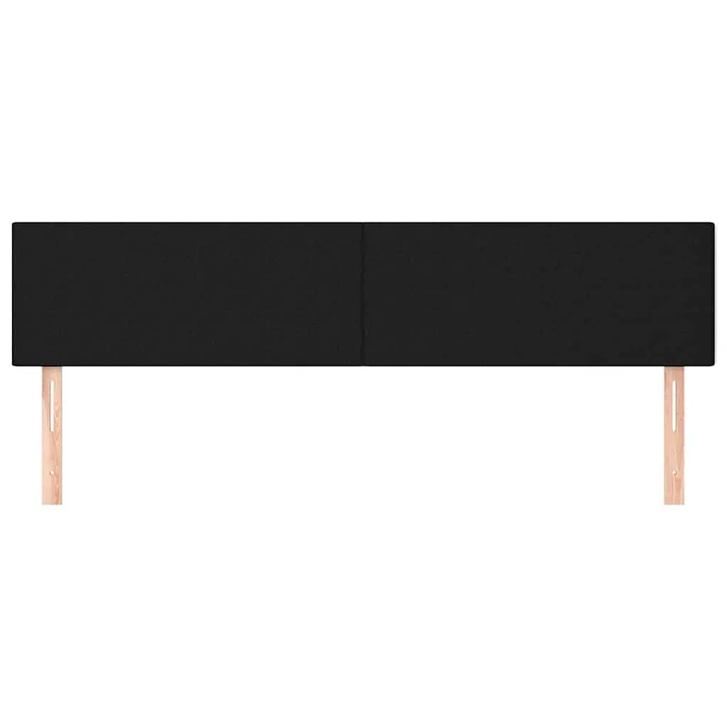 Black Fabric Headboard 160cm Adjustable