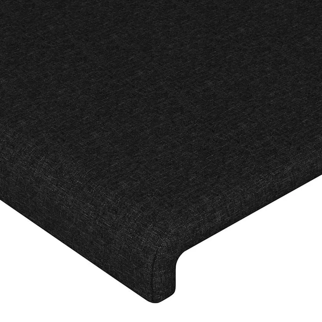 Black Fabric Headboard 160cm Adjustable