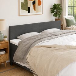 Headboard Specifications: Dark Grey 200x5x78/88 cm
