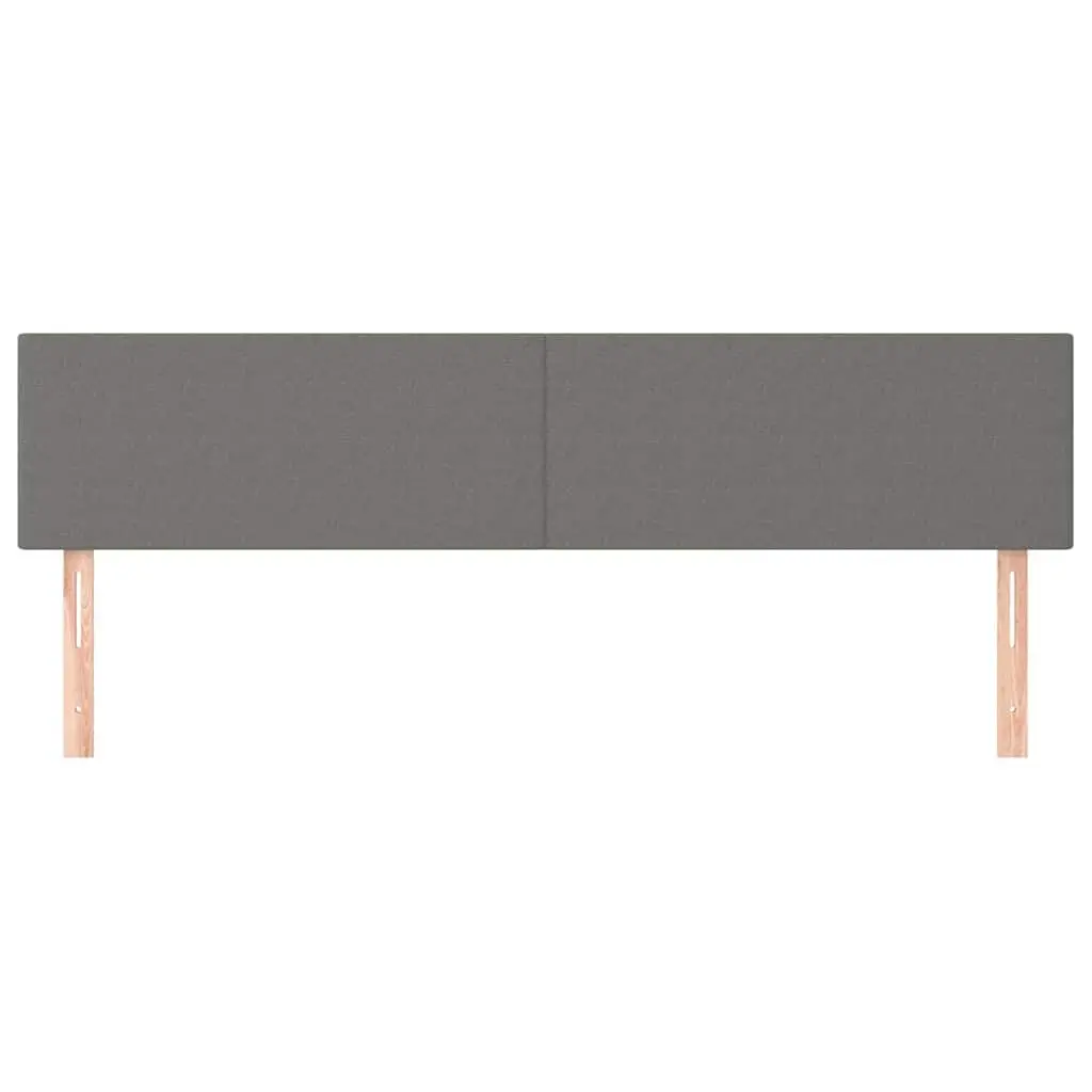 Headboard Dark Grey 200x5x78/88 cm Fabric Bedroom Furniture Durable Adjustable