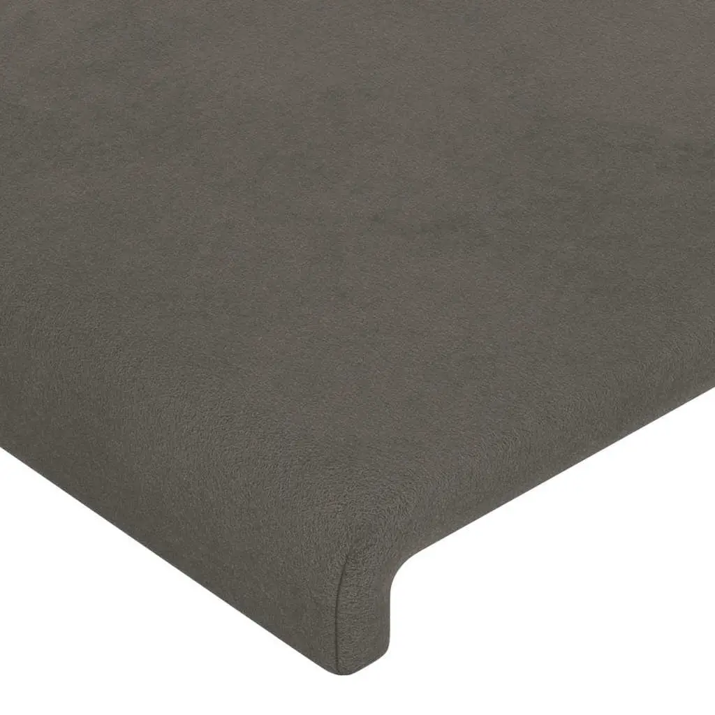 Grey Velvet Headboard 200cm with Adjustable Height