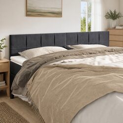 Specifications for Dark Grey Velvet Headboard 160cm