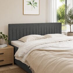 Dark Grey Fabric Headboard Dimensions and Details