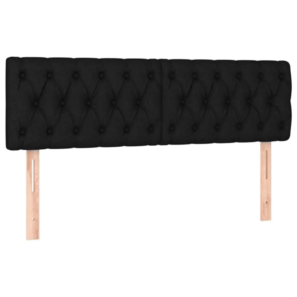 Black Fabric Headboard Bedroom Adjustable Height Bed Back Support