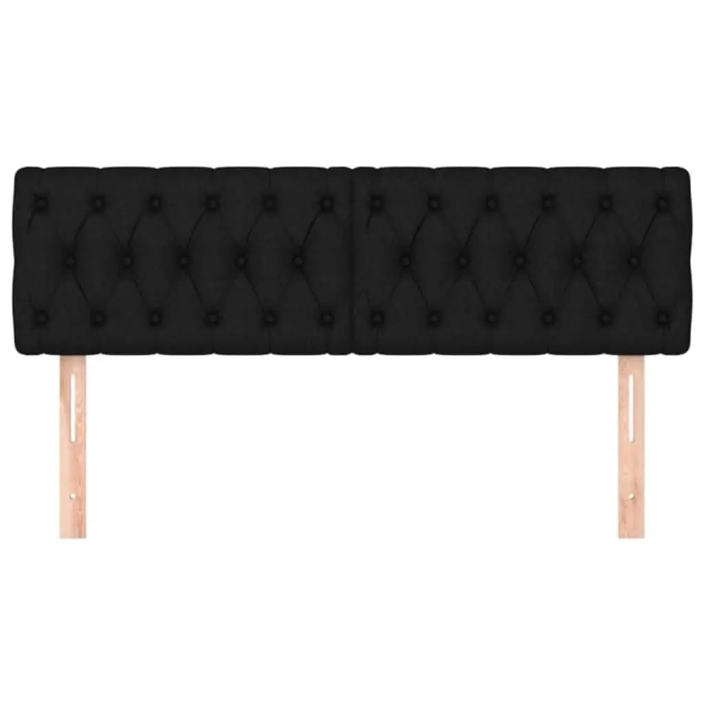 Black Fabric Headboard Bedroom Adjustable Height Bed Back Support