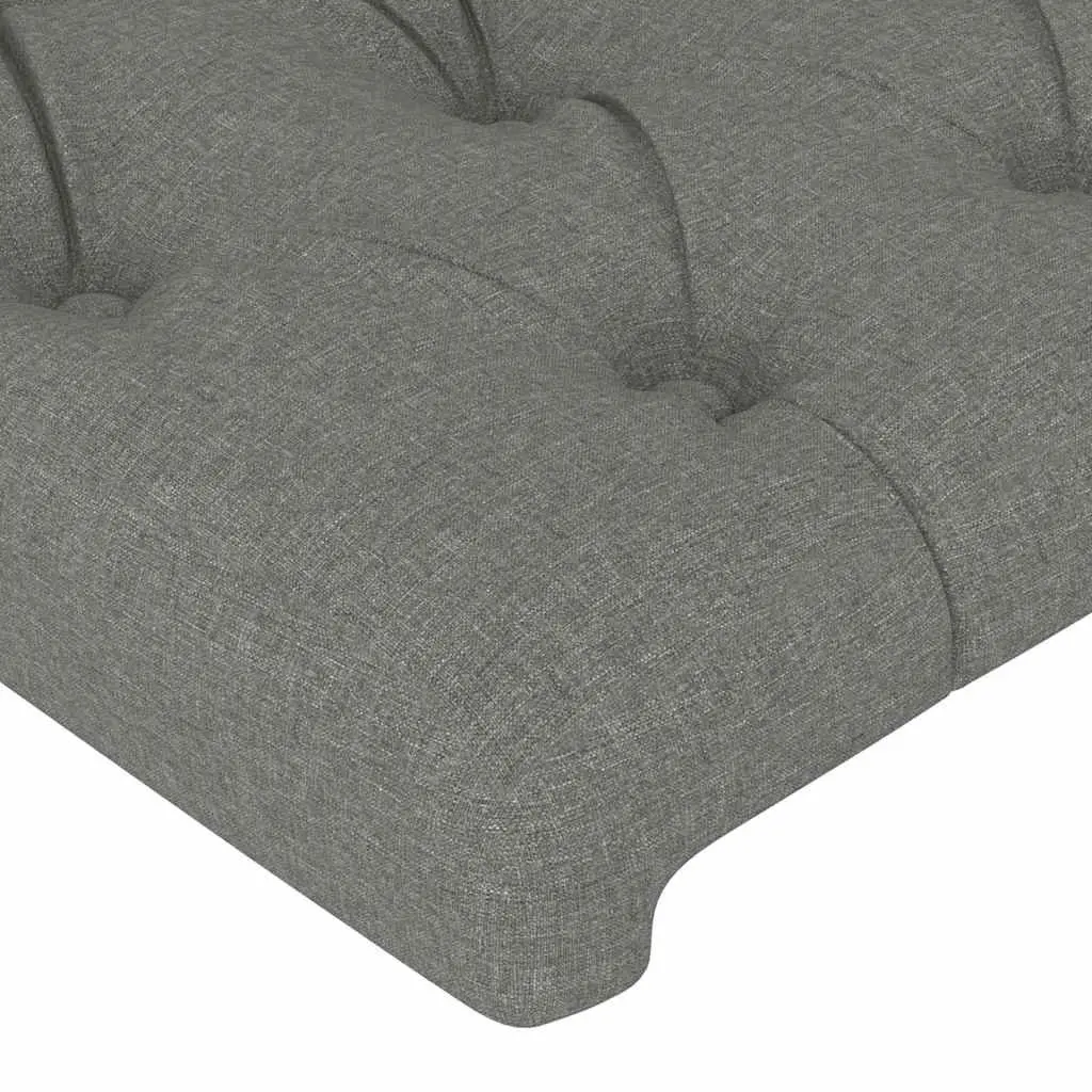 Headboard Fabric Bedroom 160x7x78-88 cm Dark Grey Adjustable Bed Head Support
