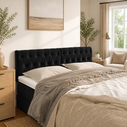 Specifications of Black Velvet Headboard 160cm