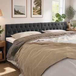 Grey Velvet Headboard Dimensions and Features