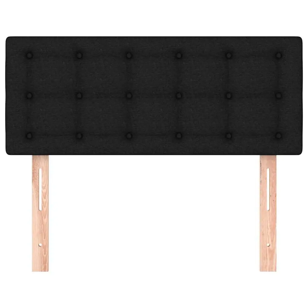 Black Fabric Headboard, 100 cm Width, Adjustable Height