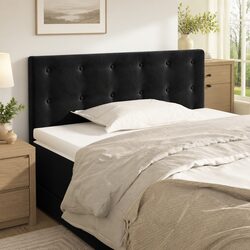 Specifications of 100 cm Black Velvet Headboard