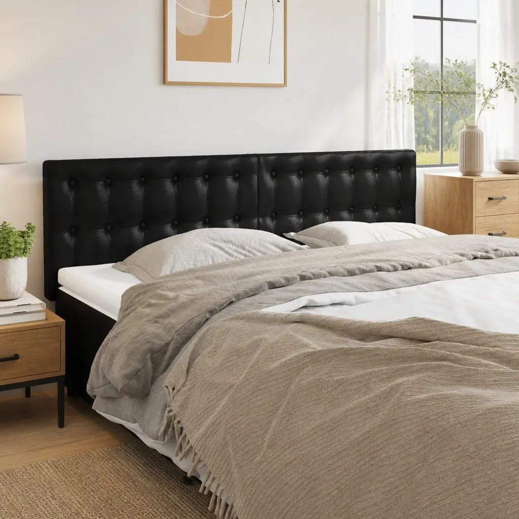 Faux Leather Headboard Bedroom 144cm Adjustable Height