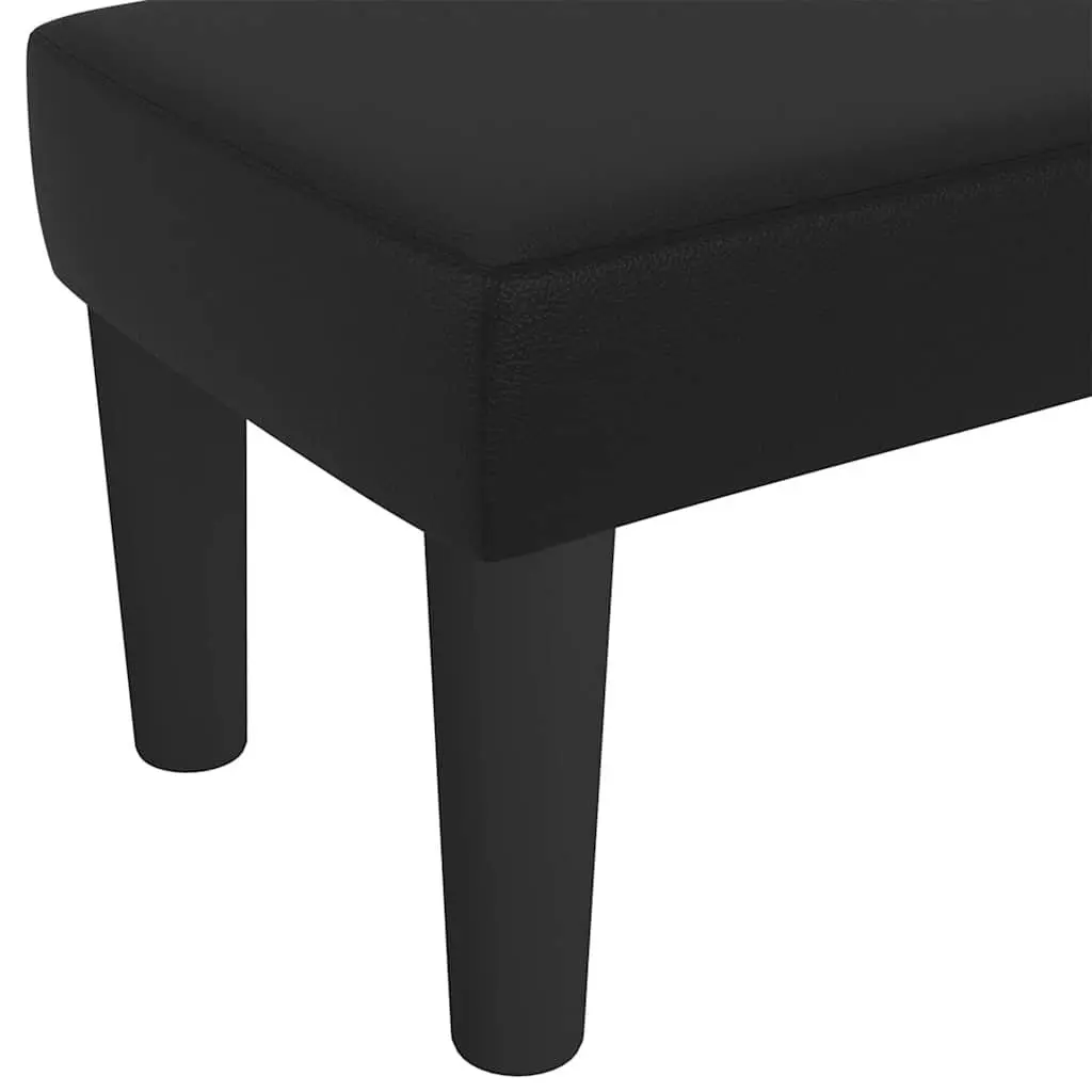 Faux Leather Bench Living Room Entryway 70 x 30 x 30 cm