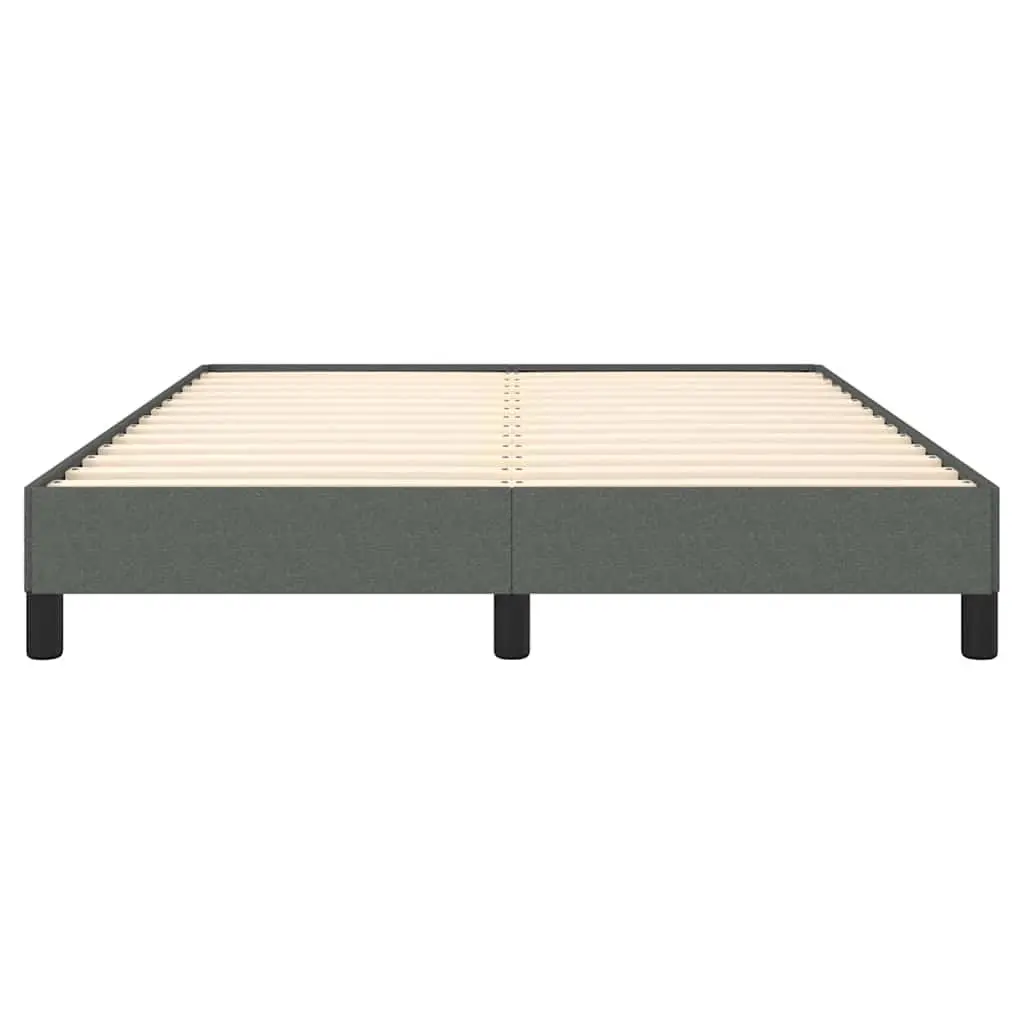 Queen Bed Frame Grey Fabric 152x203 cm Durable Upholstered Platform Bedroom