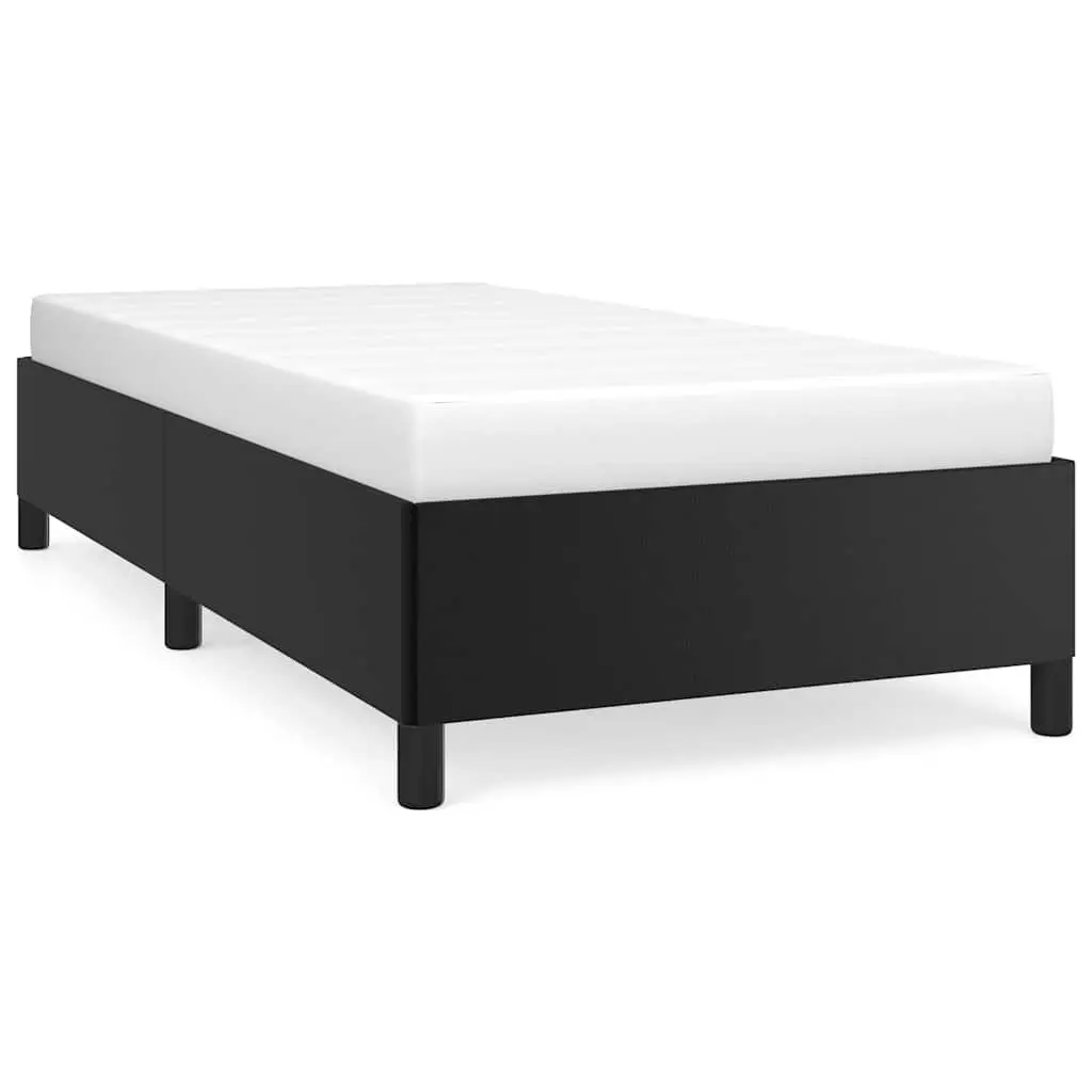 Bed Frame King Single Black Faux Leather Bedroom Furniture