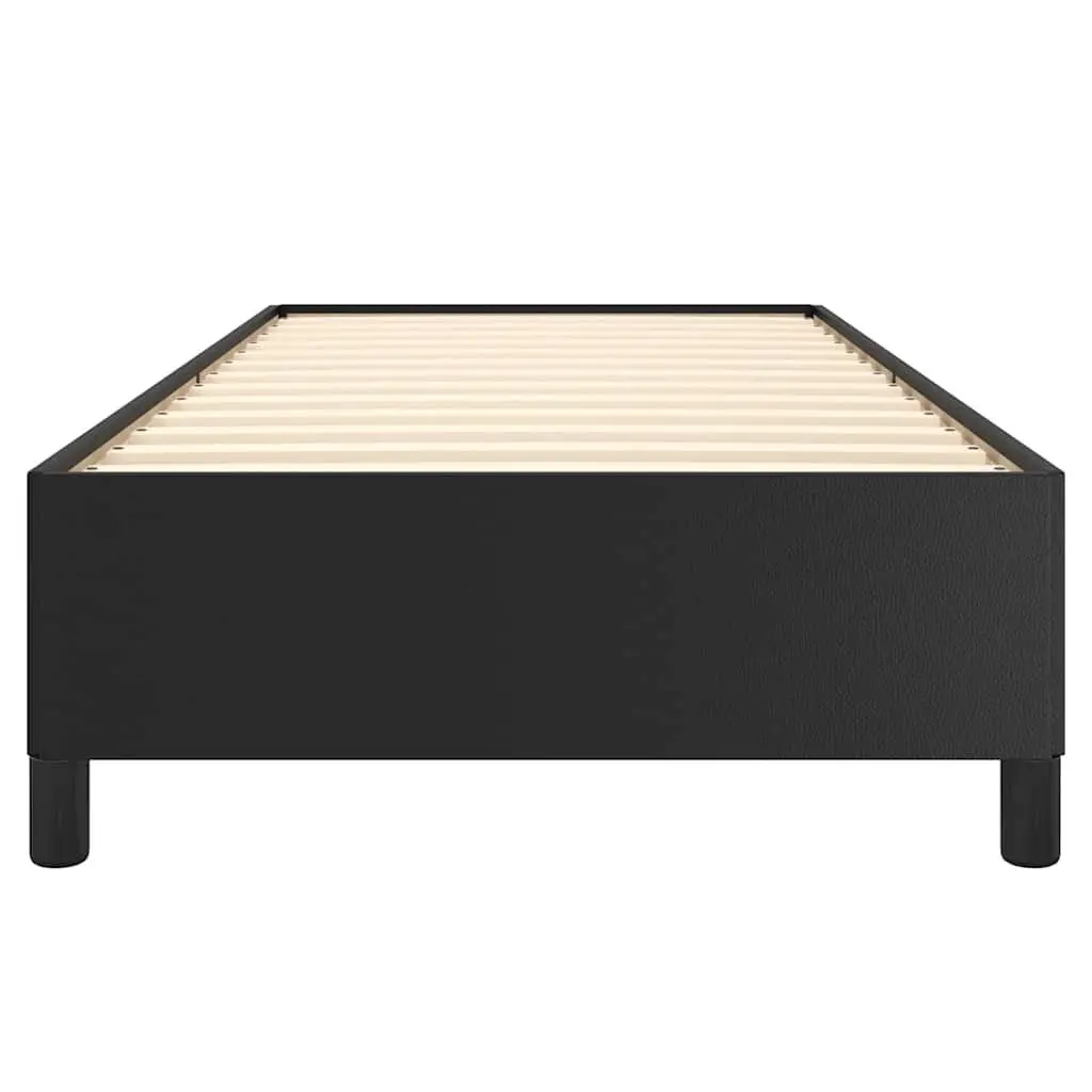 Bed Frame King Single Black Faux Leather Bedroom Furniture