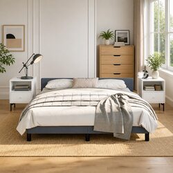 Specifications of Grey Velvet Queen Bed Frame
