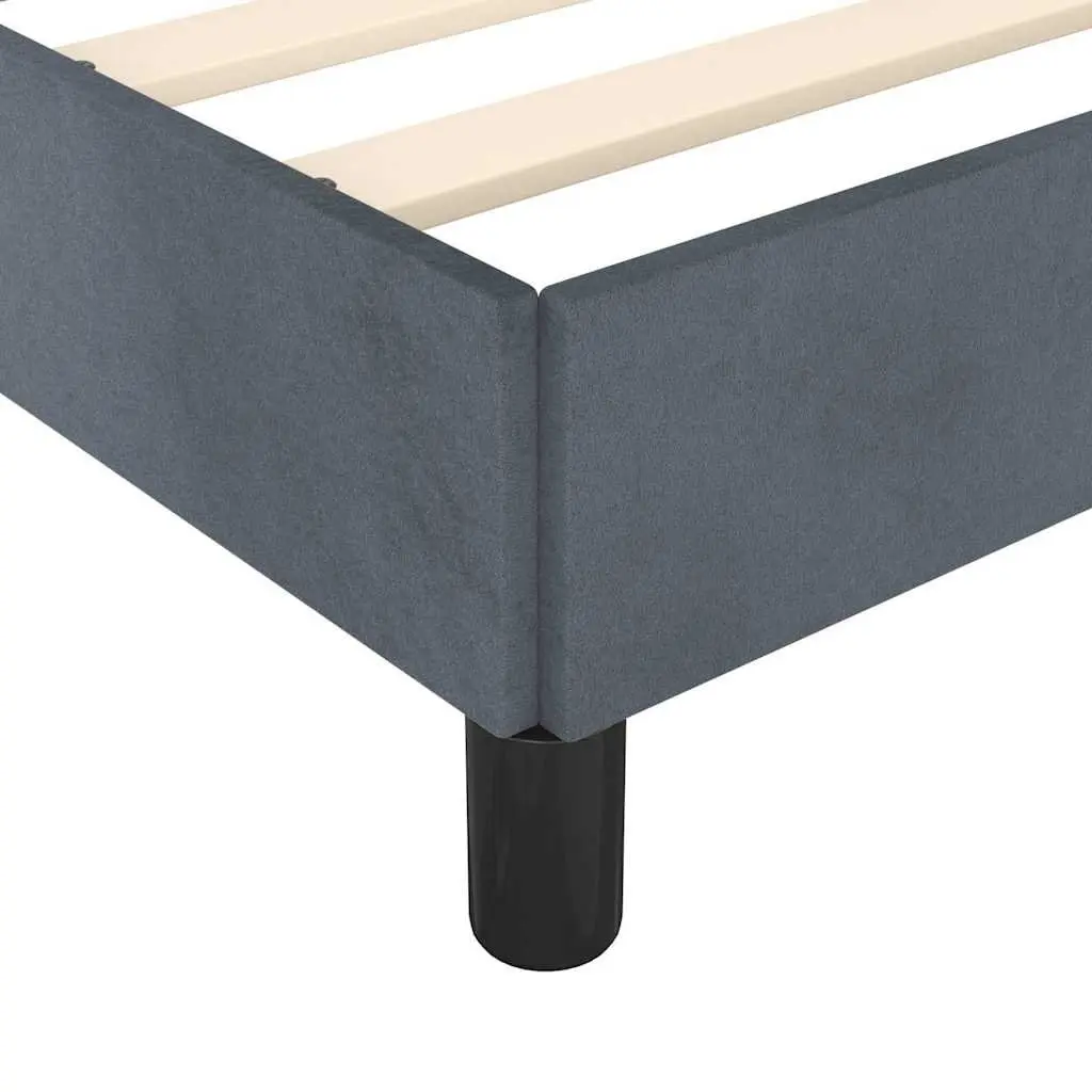 Grey Velvet Queen Bed Frame