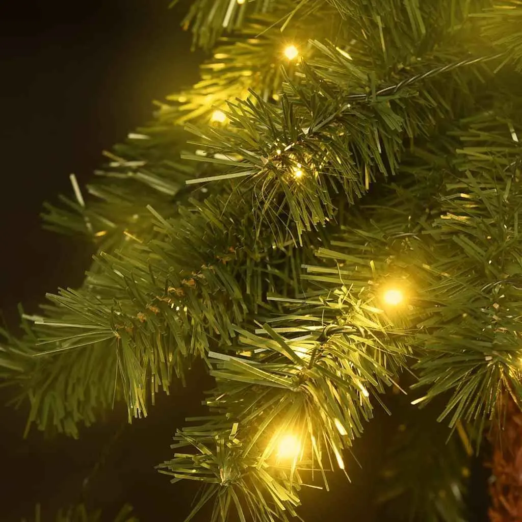 Artificial Christmas Tree with LEDs for Holiday Decoration 210 cm