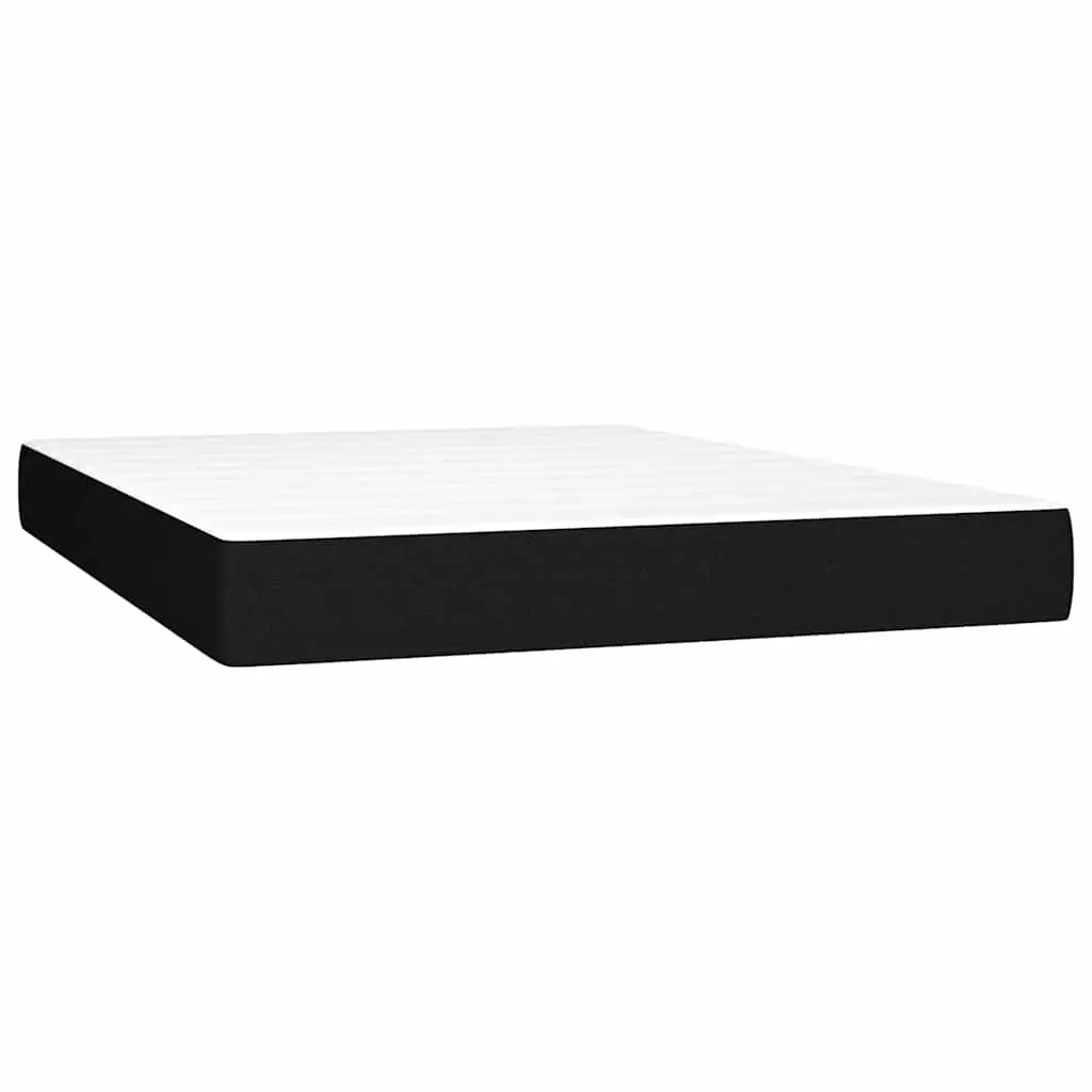 Pocket Spring Bed Mattress Medium Firmness Black 137x190x20 cm Fabric Sleep