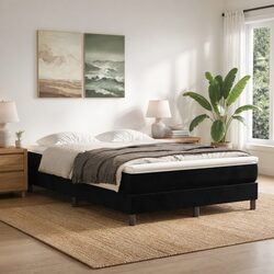 Specifications of Black Velvet Pocket Spring Mattress 137x190x20cm