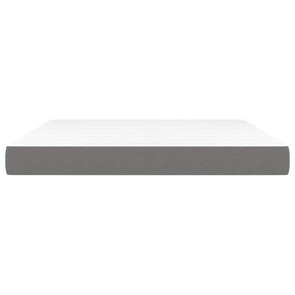 Medium Firm Pocket Spring Mattress Grey Queen Size 152x203cm Fabric