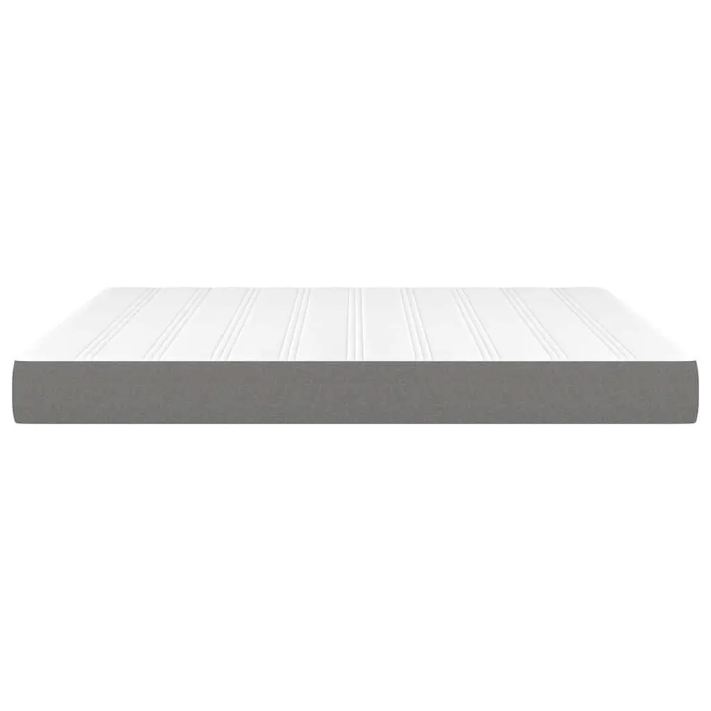 Medium Firm Pocket Spring Mattress Grey Queen Size 152x203cm Fabric