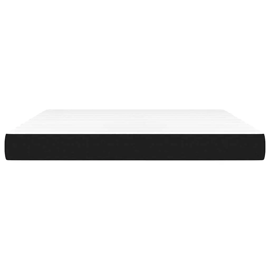 Pocket Spring Bed Mattress Queen Size Medium Firmness Black Fabric 153x203x20cm