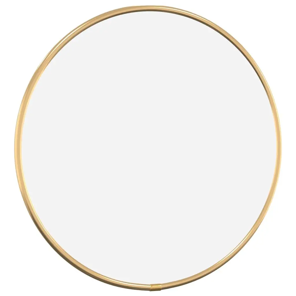 30cm Round Gold Wall Mirror