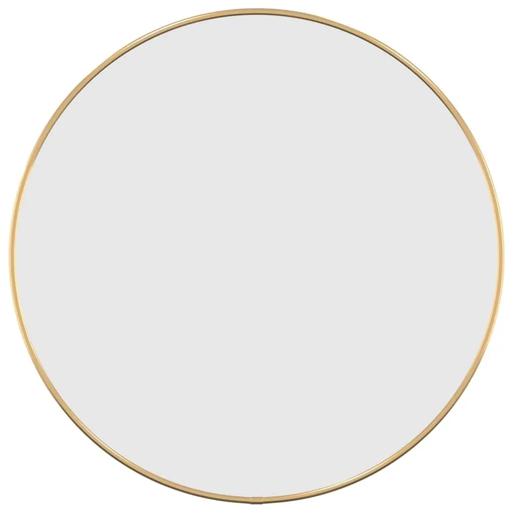 Gold Round Wall Mirror 50 cm