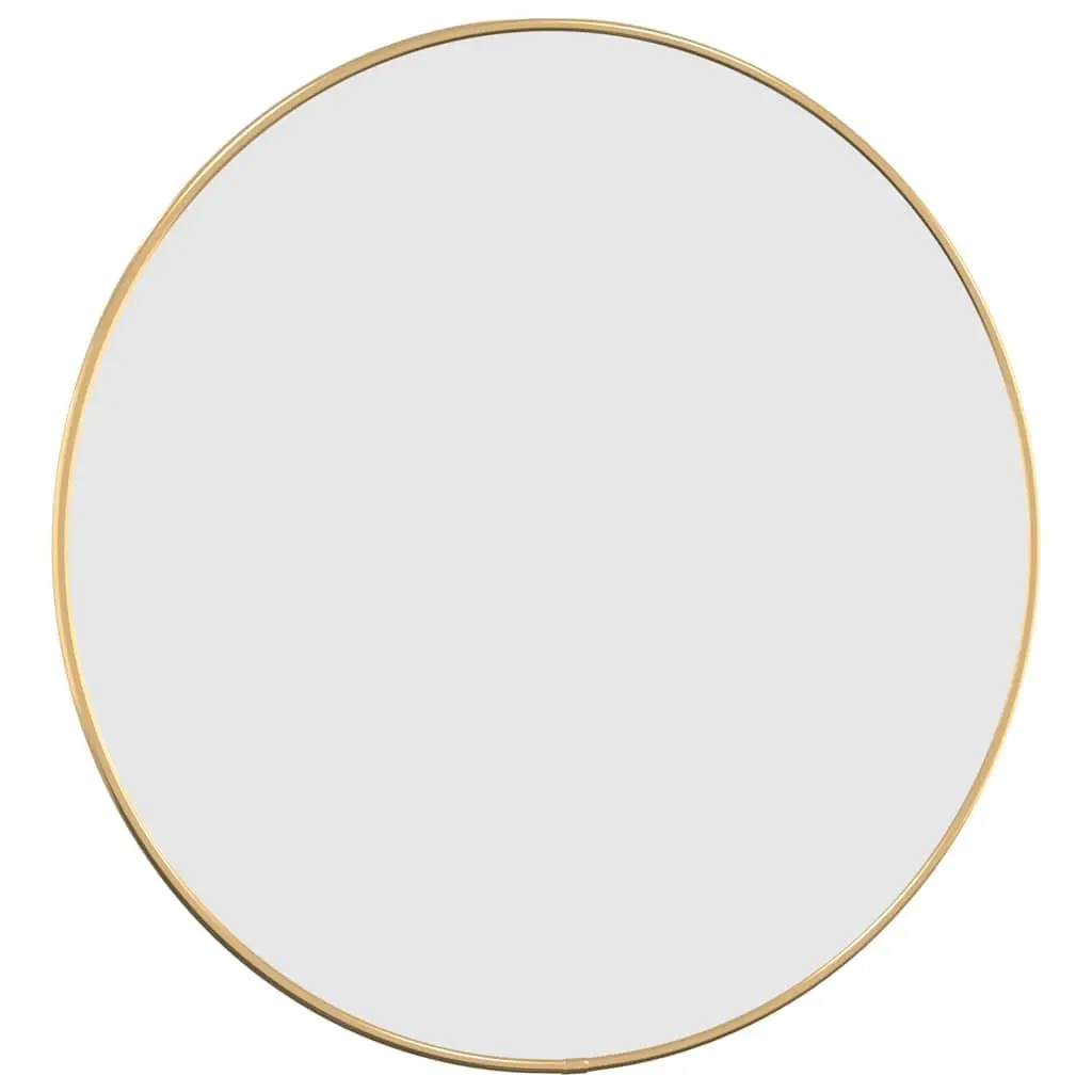 Gold Round Wall Mirror 50 cm